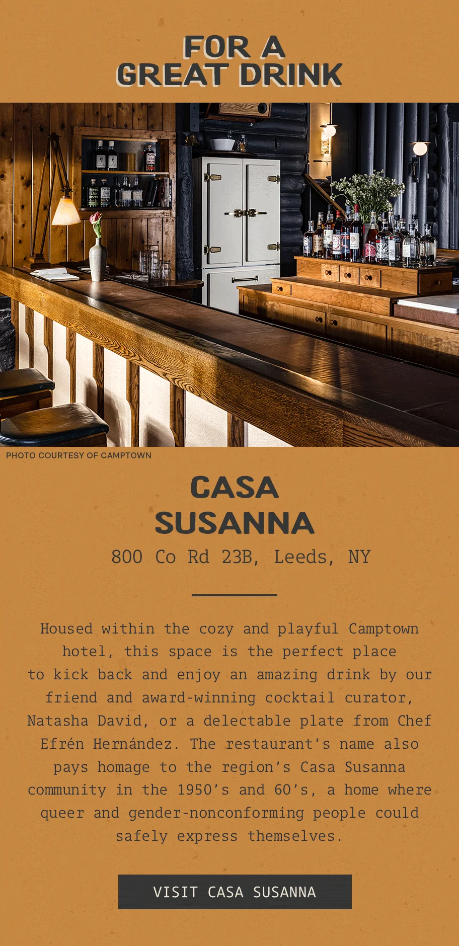 For a great drink - Casa Susana