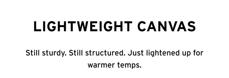 LIGHTWEIGHT CANVAS