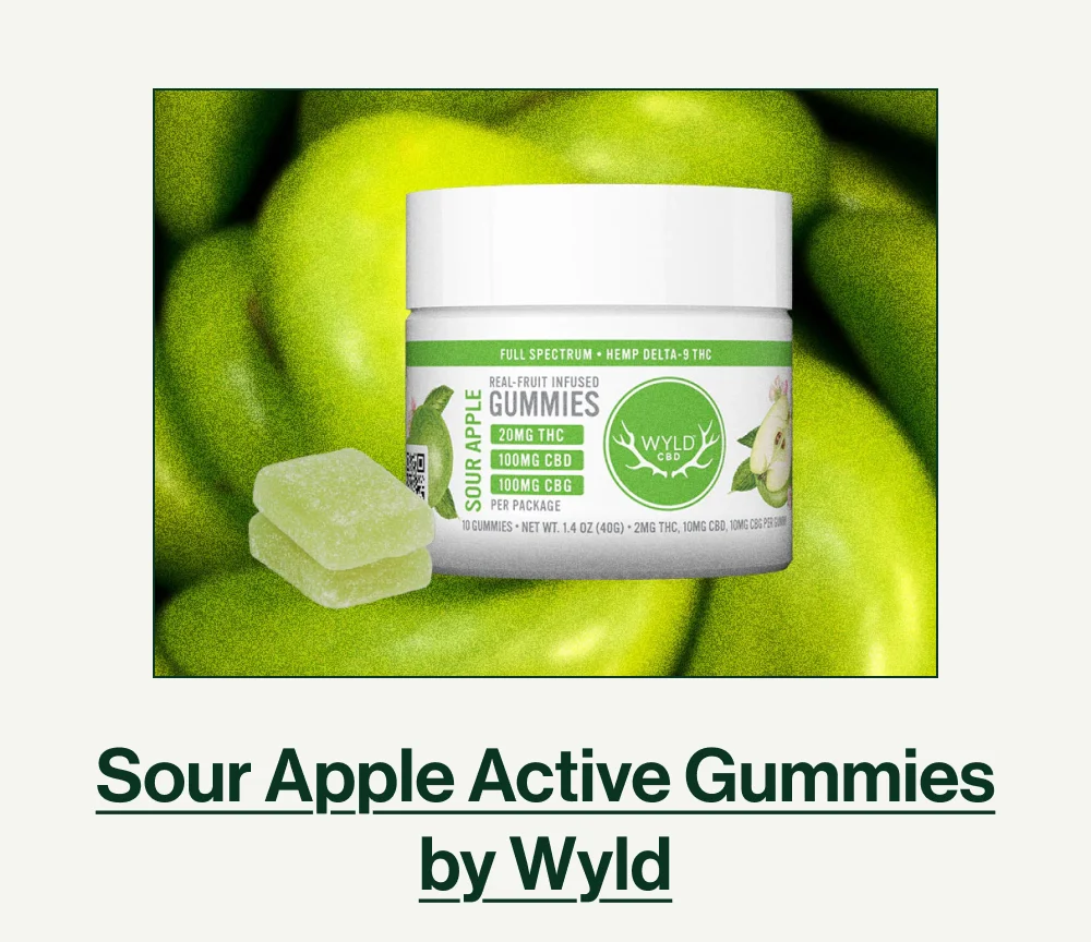 Sour Apple Active Gummies by Wyld