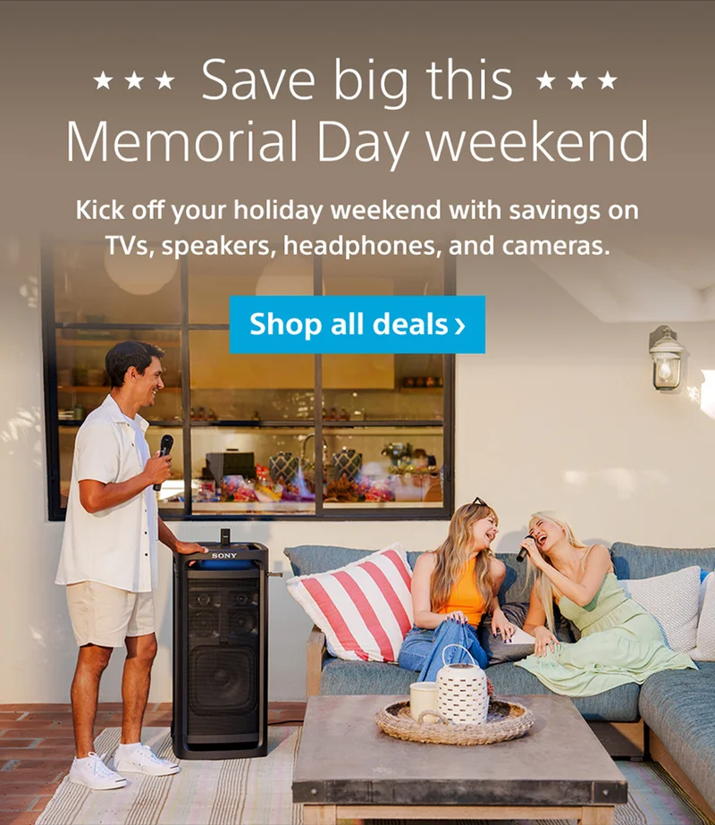 Save big this Memorial Day weekend | Kick off your holiday weekend with savings on TVs, speakers, headphones, and cameras. Shop all deals