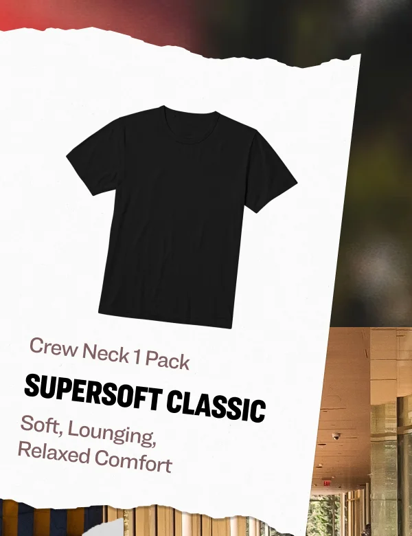 Supersoft Classic Crew neck 1 pack Soft, Lounging,  Relaxed Comfort