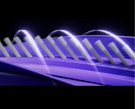 Optimal Bristle Angle At exactly 50°, the bristles synergize with suction direction.