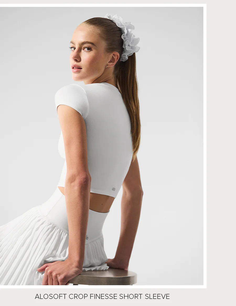ALOSOFT CROP FINESSE SHORT SLEEVE