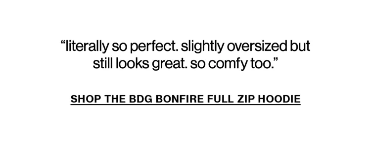 Shop the BDG Bonfire Full Zip Hoodie