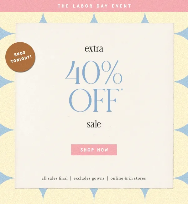 Limited Time! extra 40% Off * sale