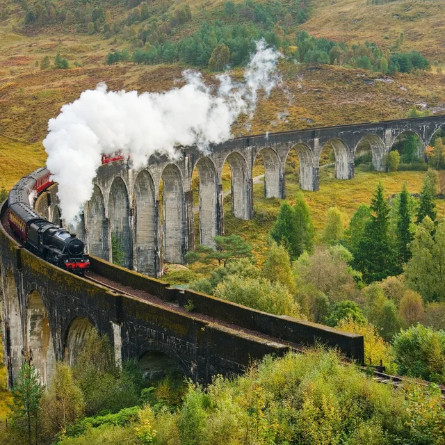 Historic steam train, Scotland