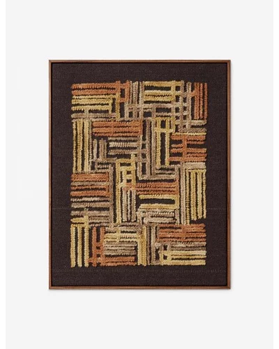 Octavia II Textile Wall Art-Gold / 24" x 30"
