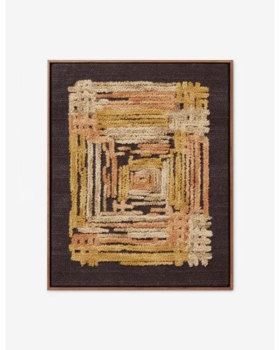Octavia I Textile Wall Art - Gold / 24" x 30"
