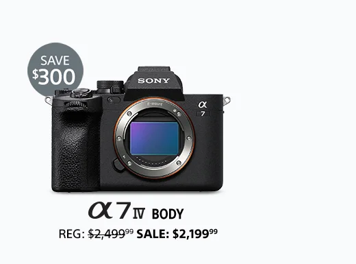 Save $300: Alpha 7 IV Body