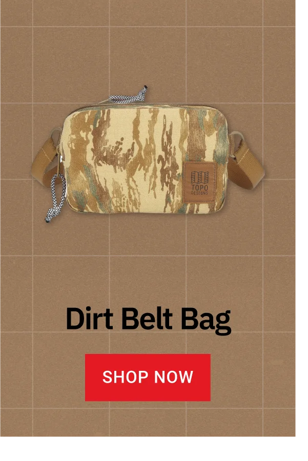 Topo Dirt Belt Bag in Camo