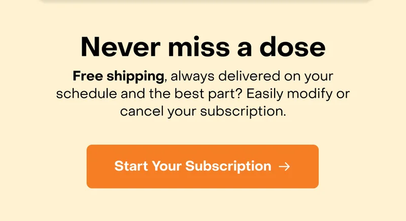 Never miss a dose