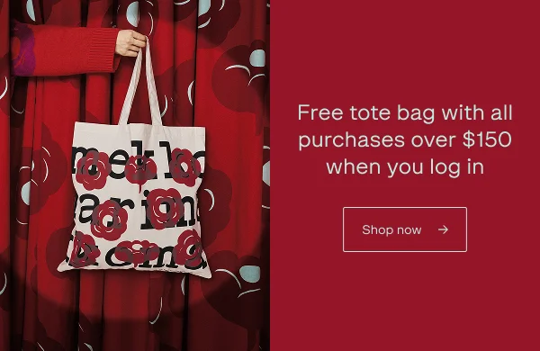 Free tote bag with all purchases over $150