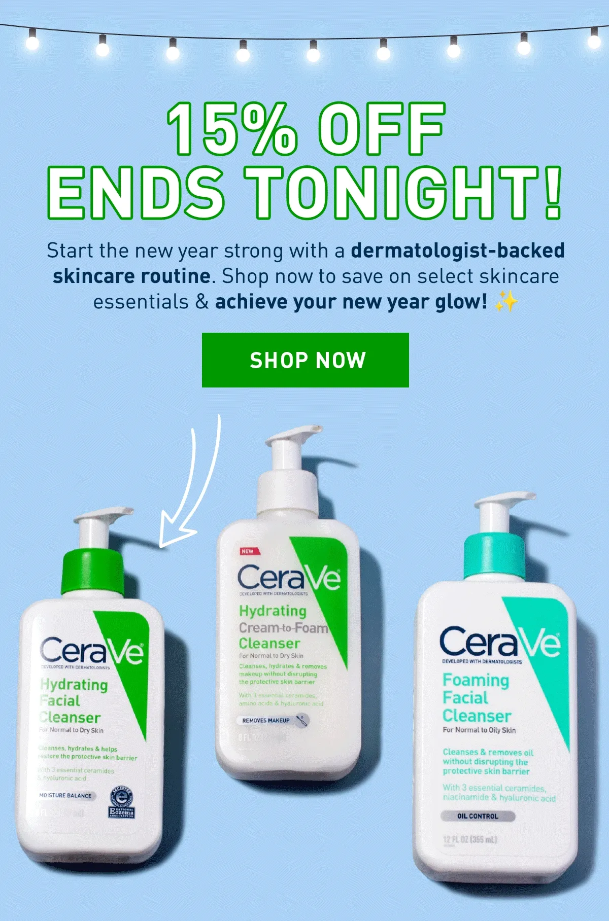 15% OFF ENDS TONIGHT!