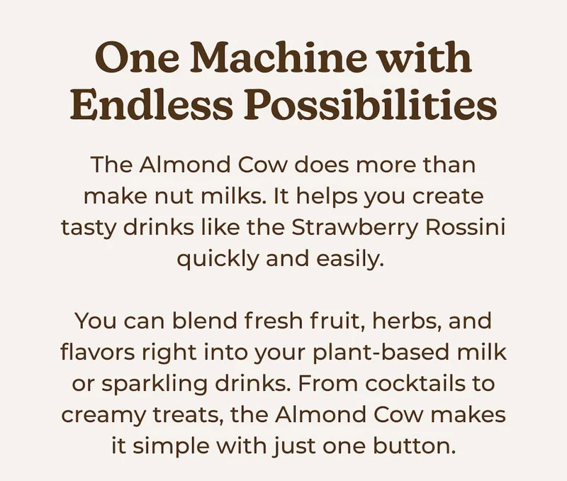 Almond Cow Milk Maker Machine - One machine with endless possibilities