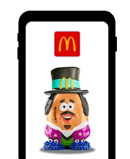 Remix a McNugget Buddy with Kerwin outfits in the McDonald's app.