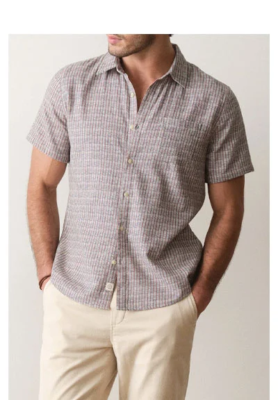 Stretch Selvage Short Sleeve Shirt