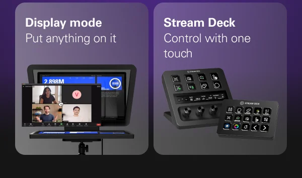 Display mode: Put anything on it, Stream Deck: Control with one touch