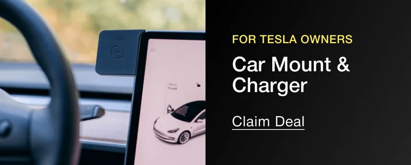 For Tesla owners: Car Mount & Charger
