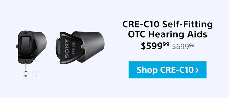 Save $100: CRE-C10 Self-Fitting OTC Hearing Aids