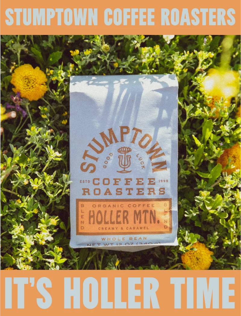 Stumptown Coffee Roasters. It's Holler Time. IMAGE: Holler Mountain Bag