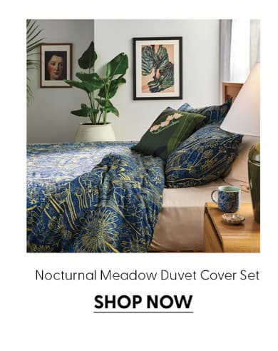 Nocturnal Meadow Brushed Cotton Duvet Cover Set