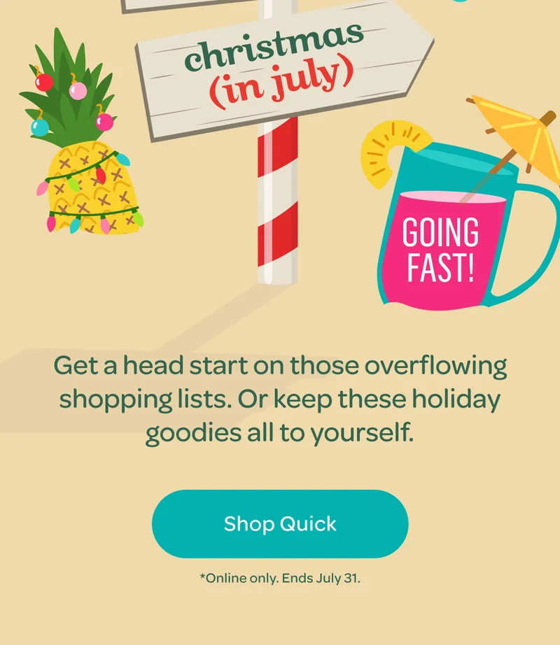 Get a head start on those overflowing shopping lists - Shop Quick