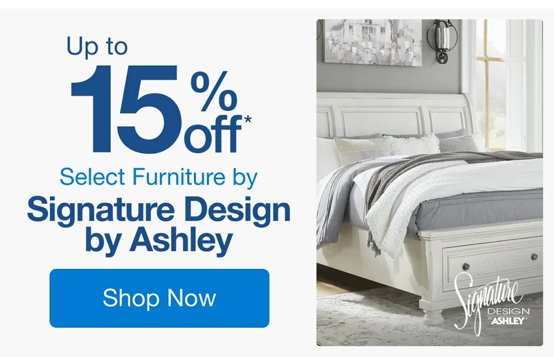 Up to 15% Off Select Furniture by Signature Design by Ashley*