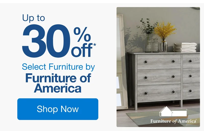 Up to 30% Off Select Furniture by Furniture of America