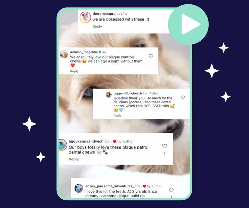 Photo: Instagram Reel Cover of Plaque Patrol hype post featuring real customer reviews