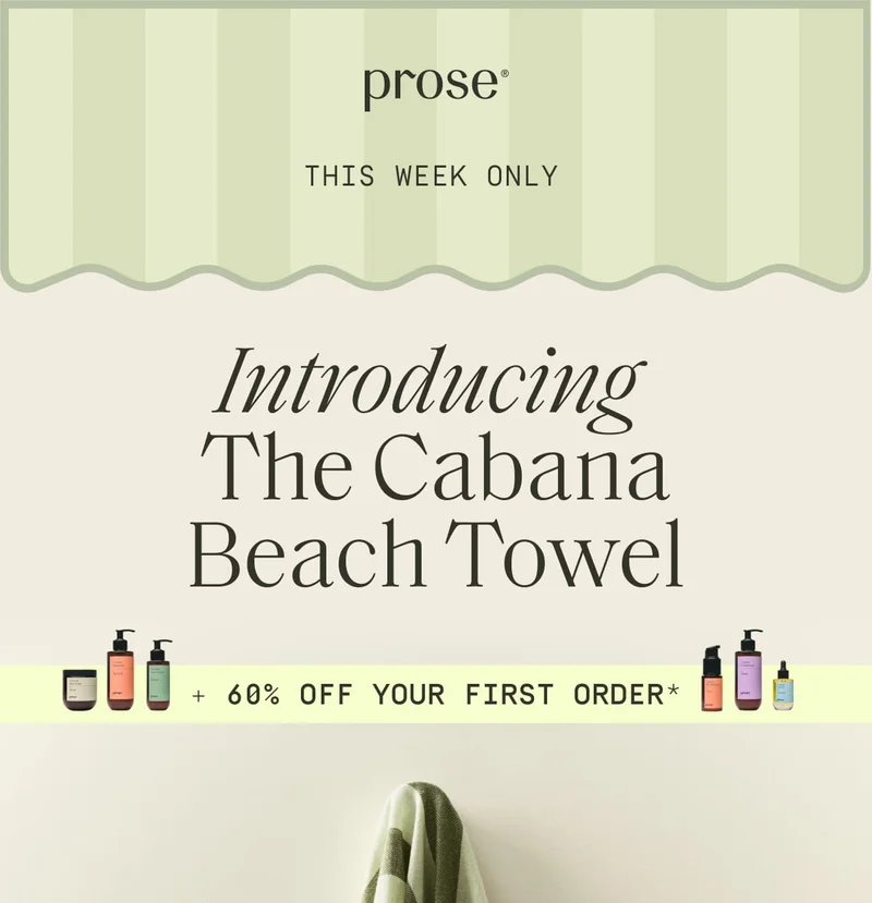 Prose | Introducing the Cabana Beach Towel