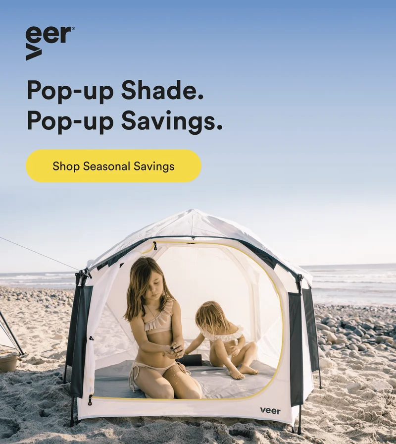 veer - pop-up shade. pop-up savings. - shop seasonal savings