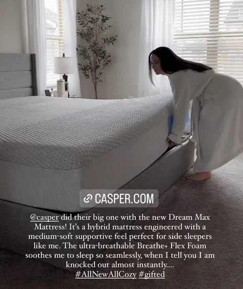 CASPER.COM >> @casper did their big one with the new Dream Max Mattress! >>