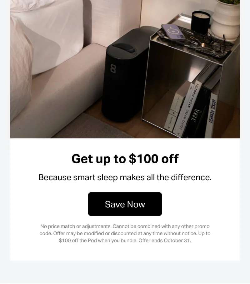 Get up to $100 off. Because smart sleep makes all the difference.