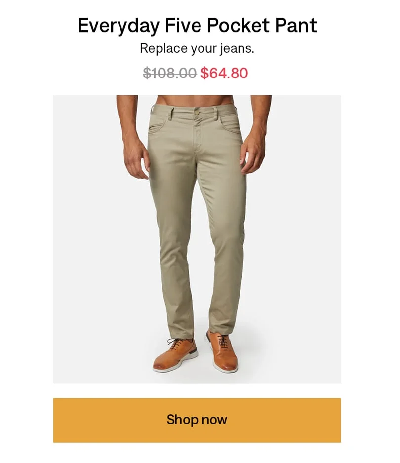 Everyday Five Pocket Pant