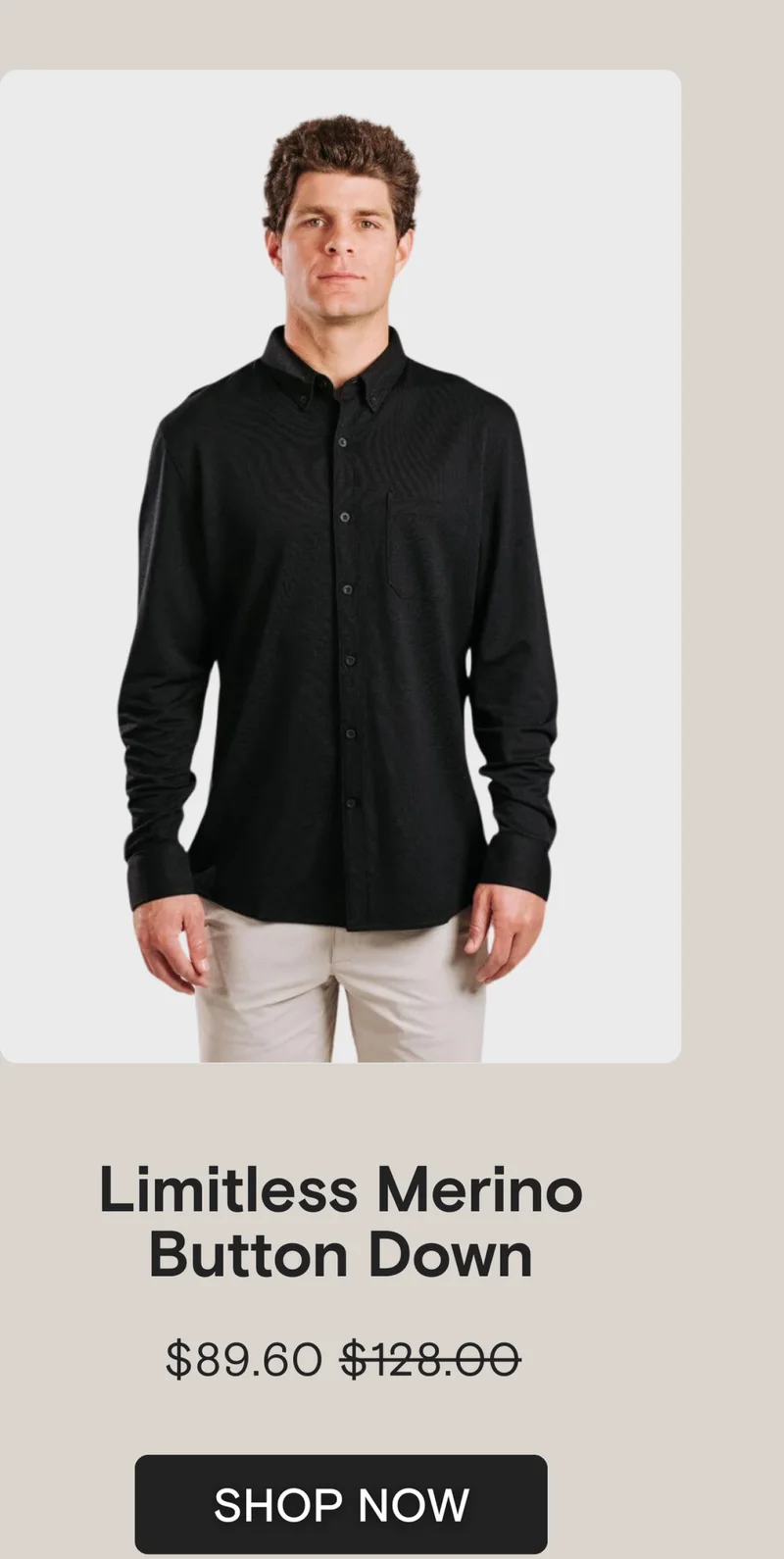 Limitless Merino Button-Down