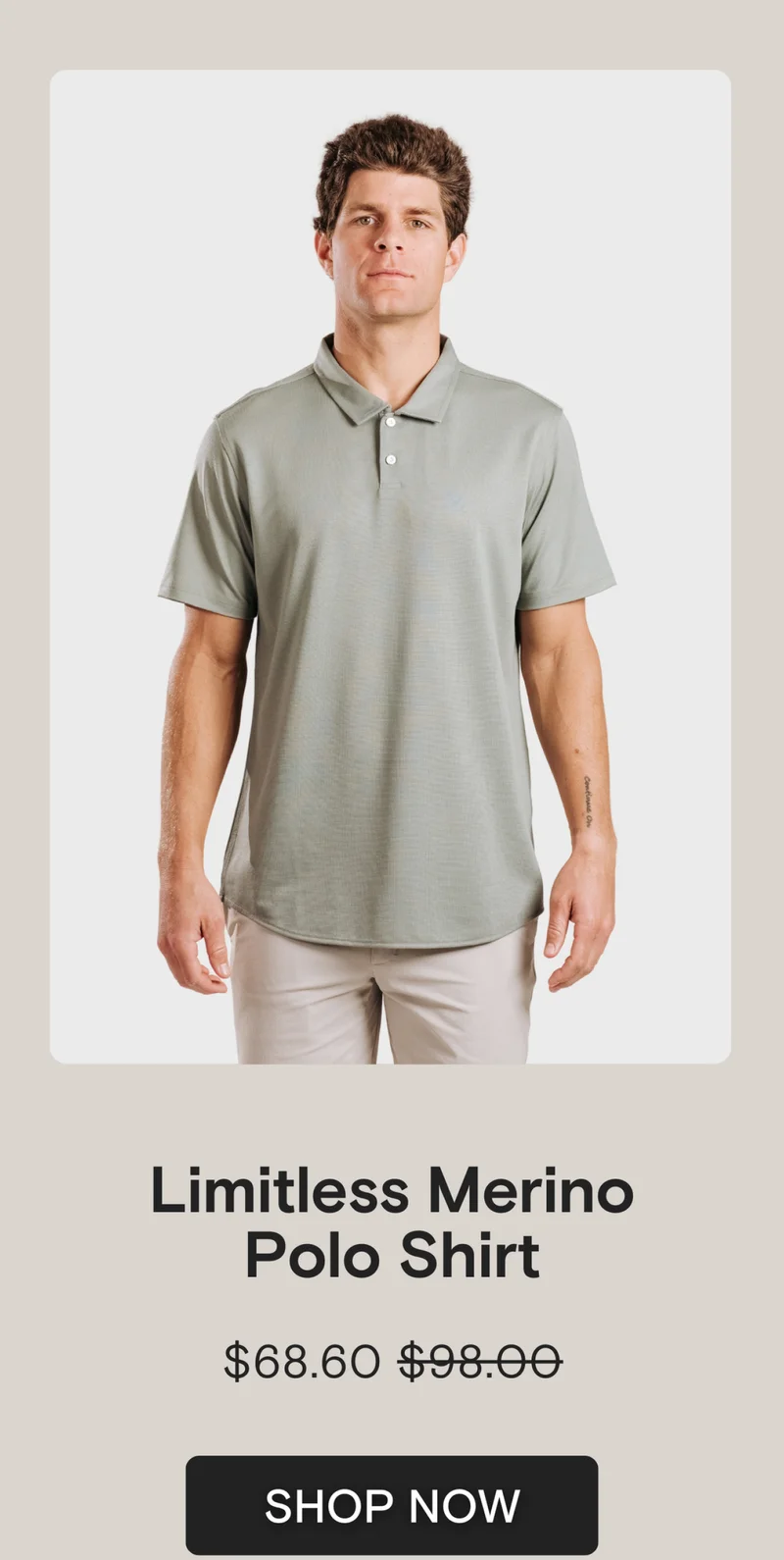 Limitless Merino Polo Shirt