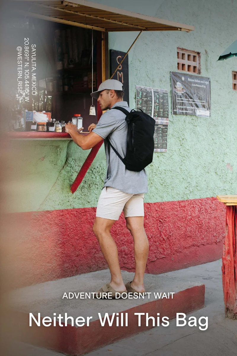 ADVENTURE DOESN'T WAIT: Neither Will This Bag