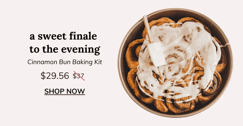 Cinnamon Buns: 1-Time Baking Kit
