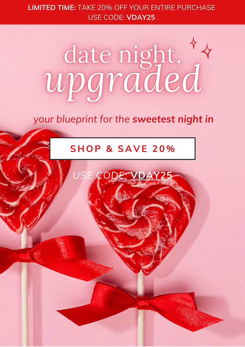Shop 20% Off Valentine's Day Gifts