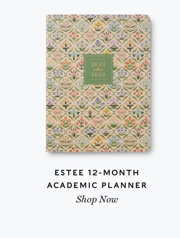 Estee 12 Month Academic Planner