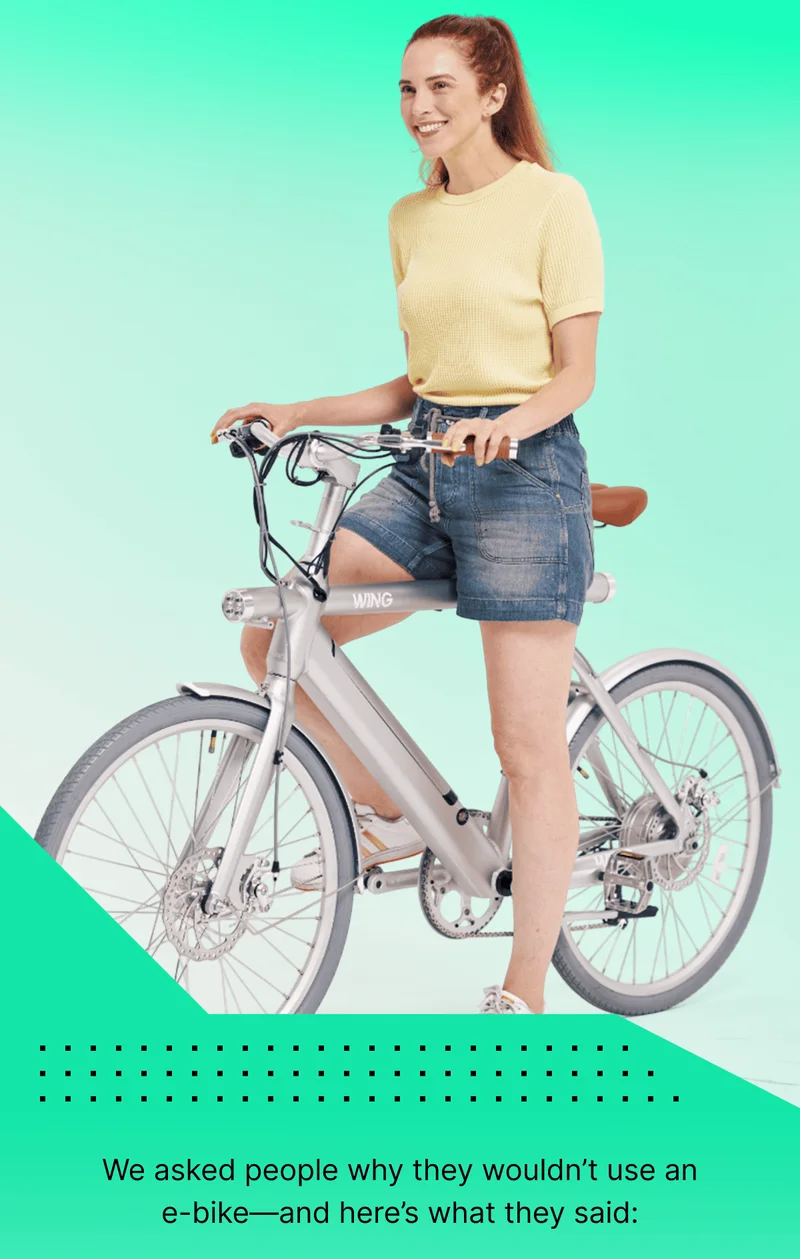 We asked people why they wouldn’t use an e-bike—and here’s what they said: