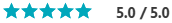5/5 Star Rating