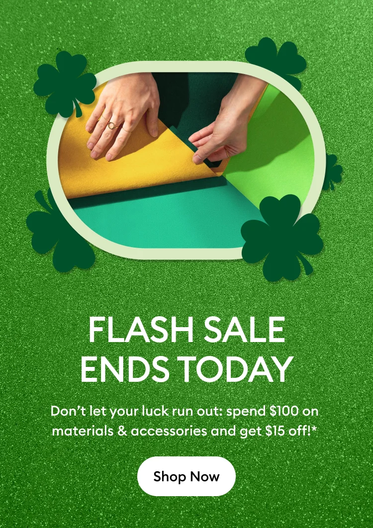 FLASH SALE ENDS TODAY.