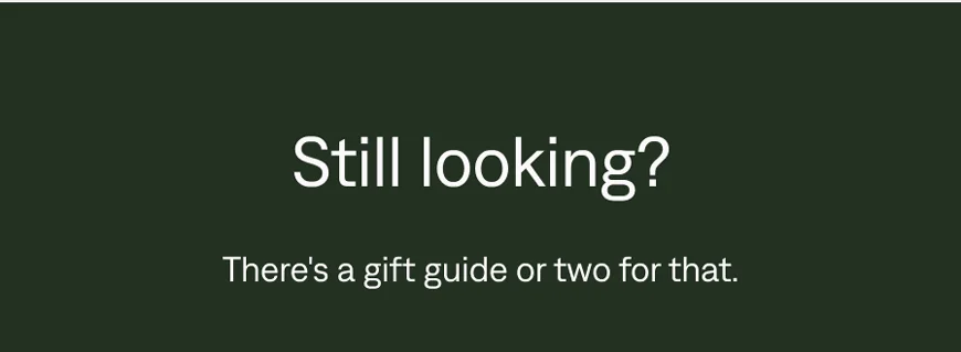 Still looking? There's a gift guide for that