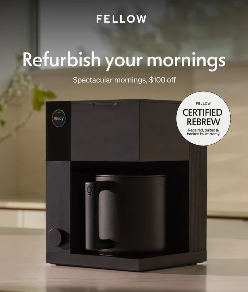 Refurbish your mornings. Spectacular mornings, 100$ off