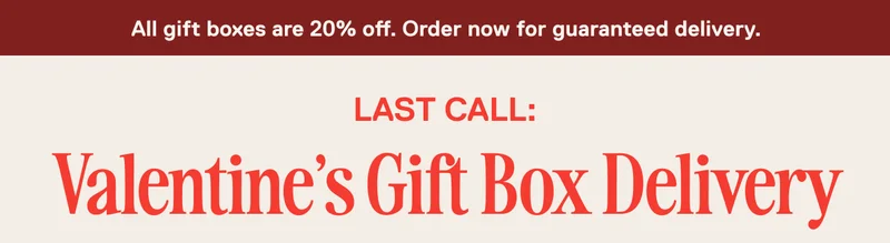 Last day: Valentine's Gift Box Delivery