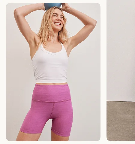 Spacedye On The Up Cropped Tank in Cloud White