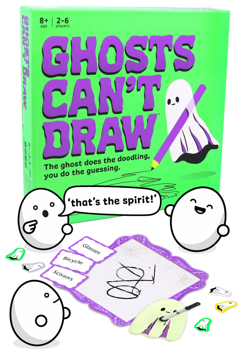 Ghosts Can't Draw - Age 8+ - 2-6 players! - Brand new