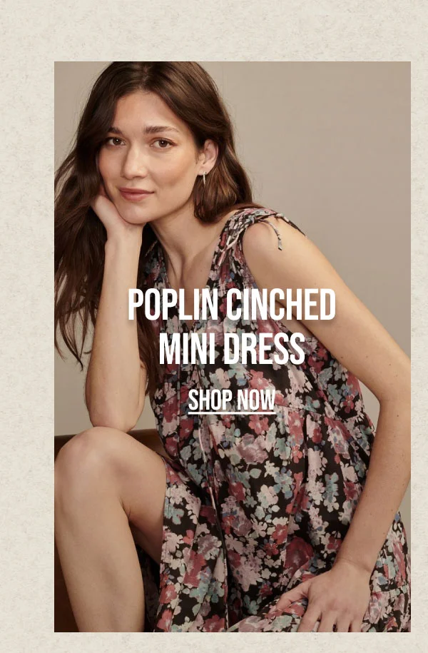 Poplin Cinched Mini Dress Shop Now