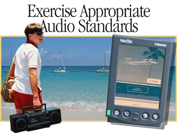 exercise appropriate audio standards